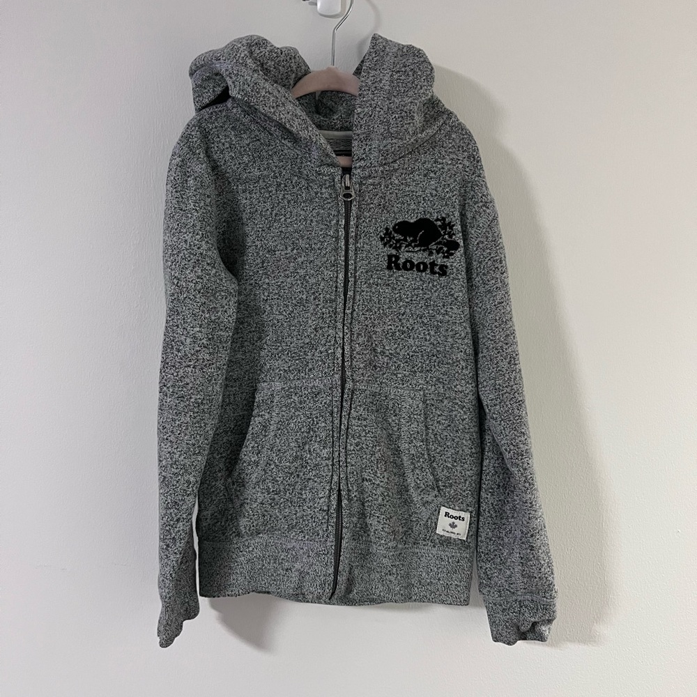 Roots Salt and Pepper Zip Up